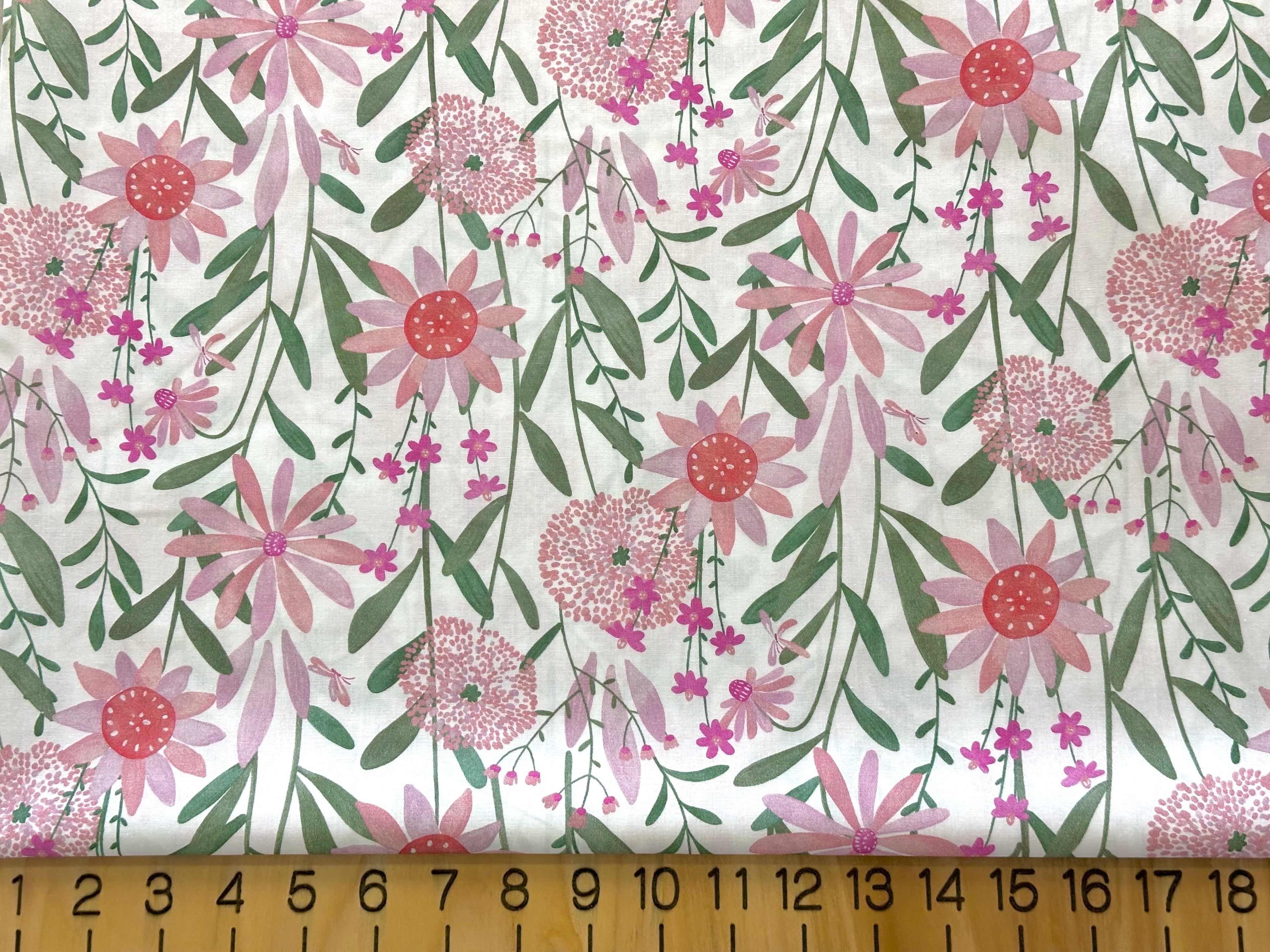 Poplin Digital Flowers (VER04079)