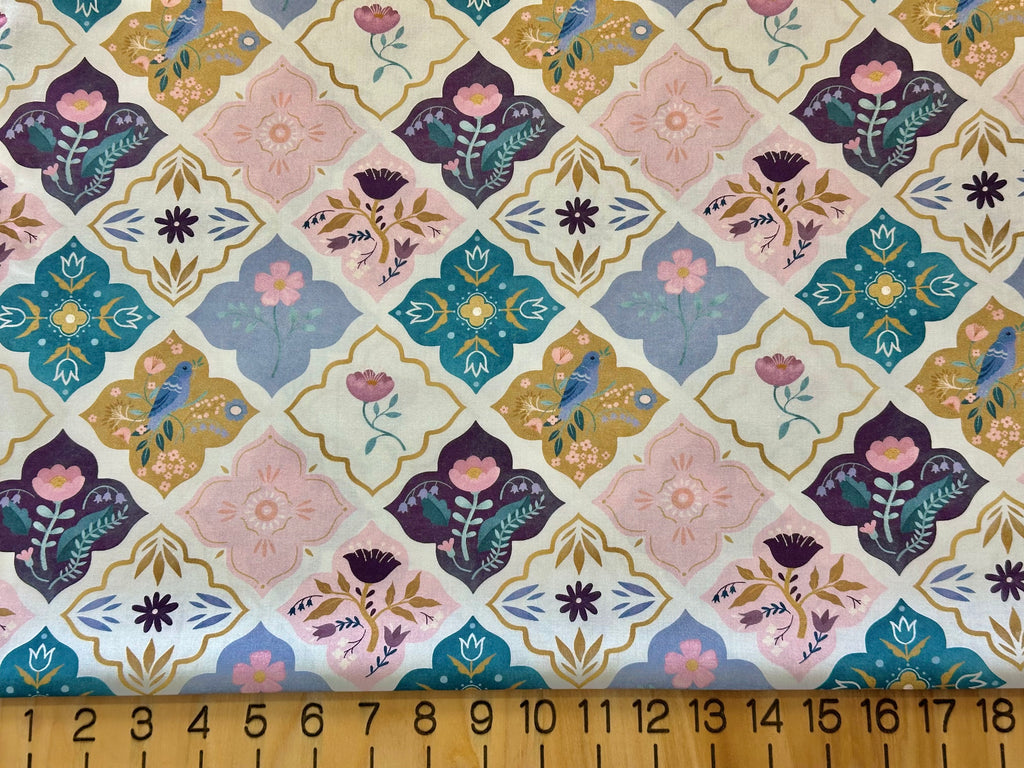 Poplin Digital Flowers (VER04079)