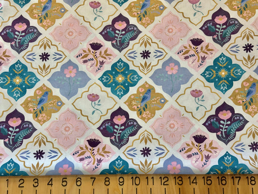 Poplin Digital Flowers (VER04079)