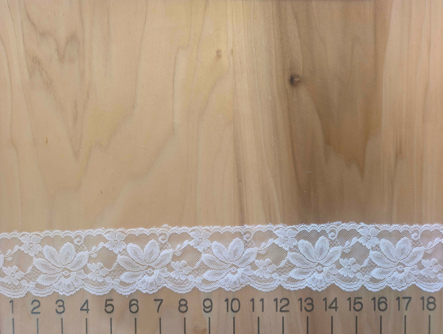 Nude Floral Lace Trim