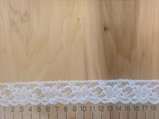 Nude Floral Lace Trim
