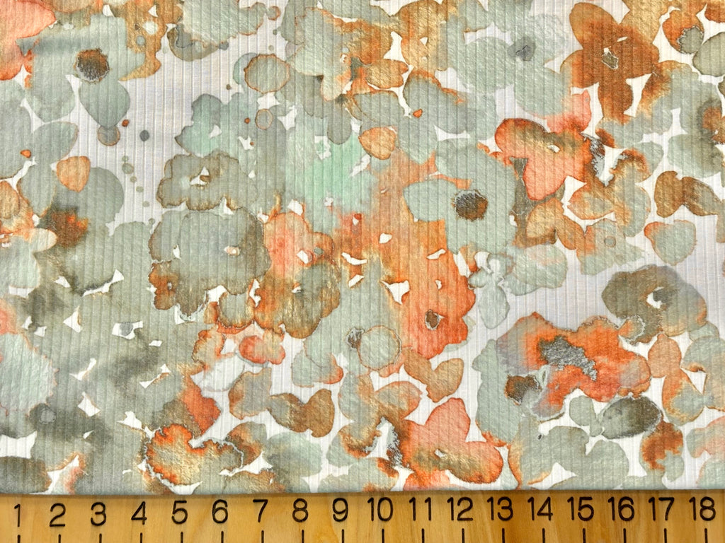 Rib Jersey Digital Flowers (VER05627)