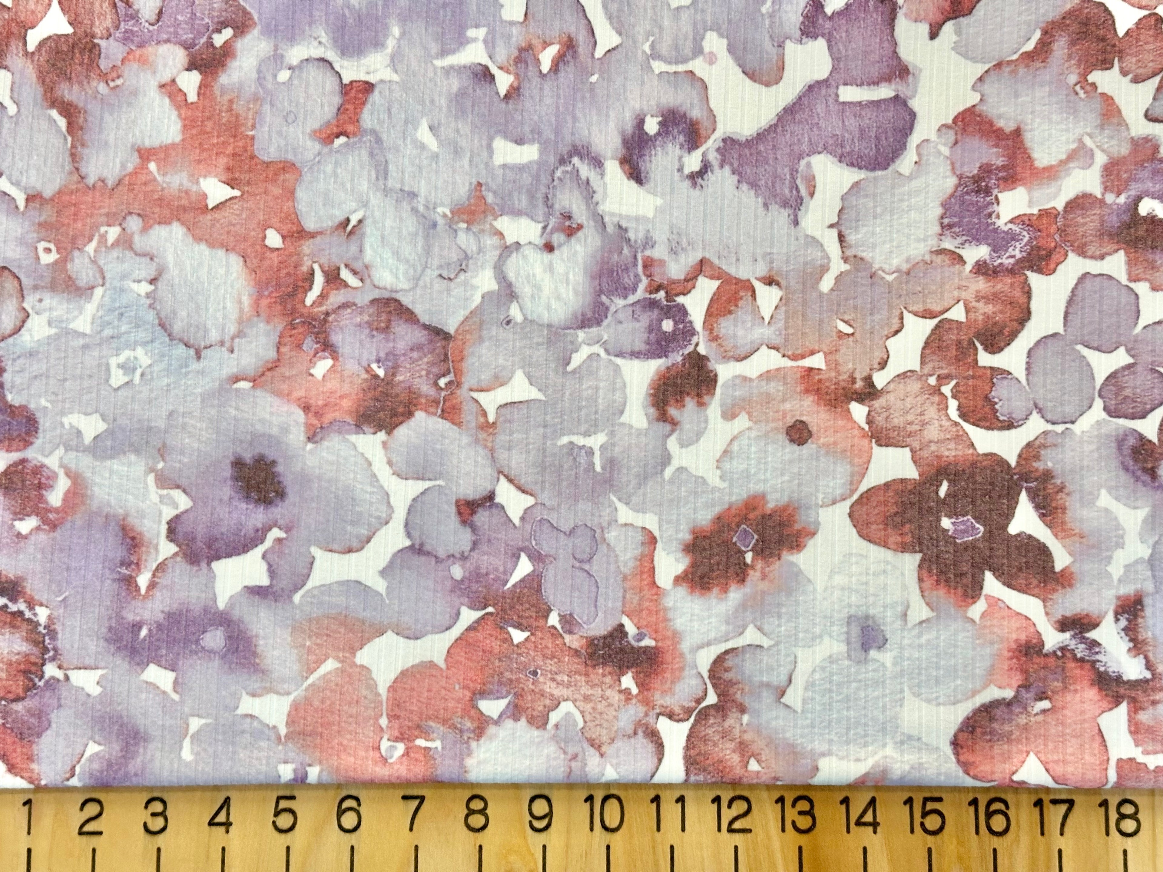 Rib Jersey Digital Flowers (VER05627)