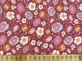 Linen Viscose Washed Flowers (VER05357)