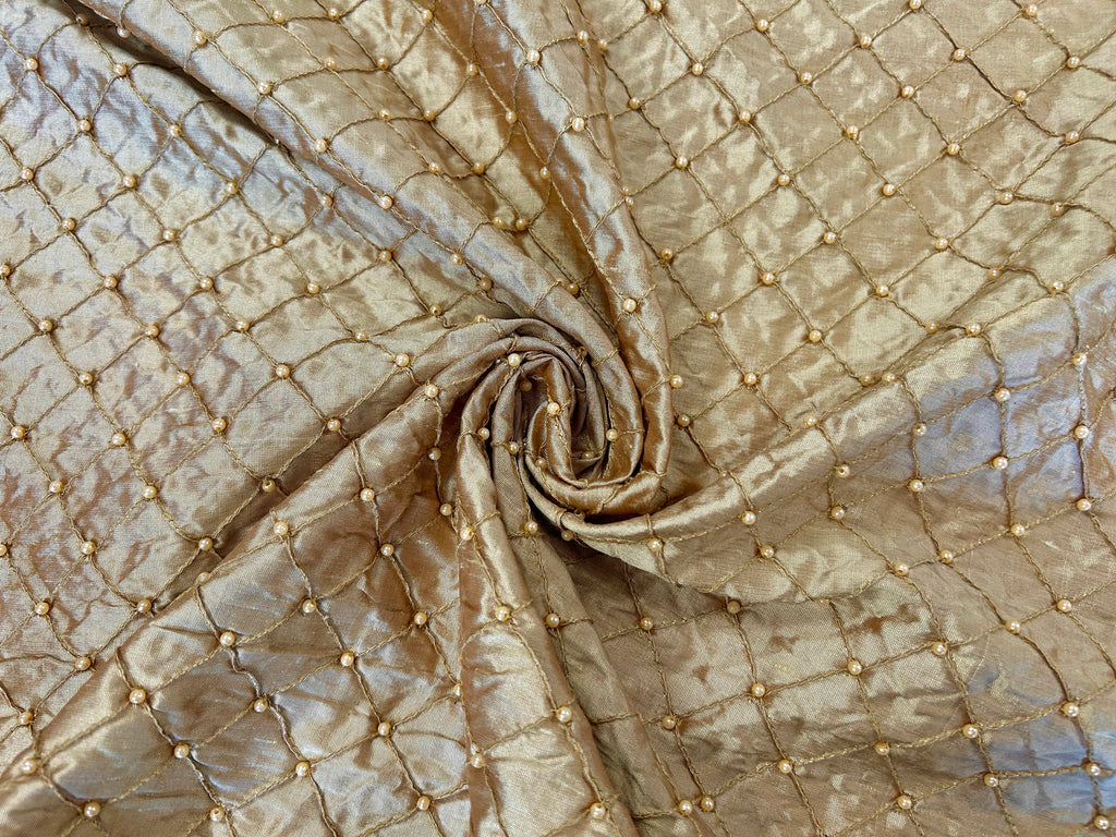 Silk Shantung with Pearls